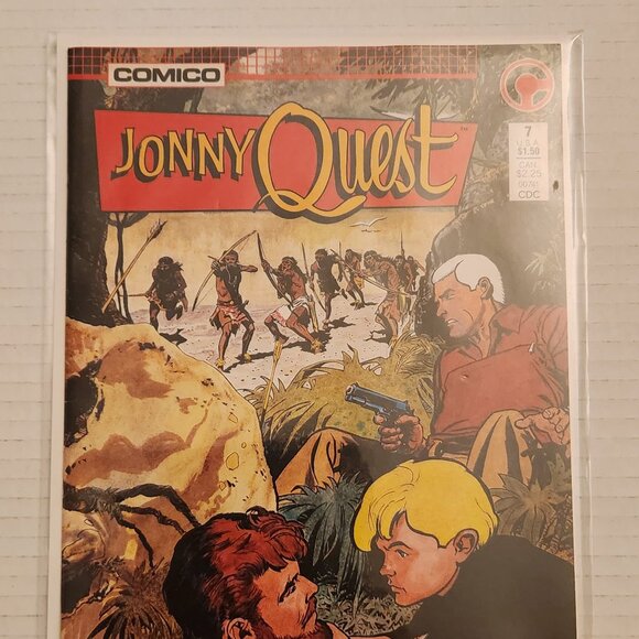 Jonny Quest #7 (1986) Comico Comics, Dan Spiegle, NM - Picture 13 of 14